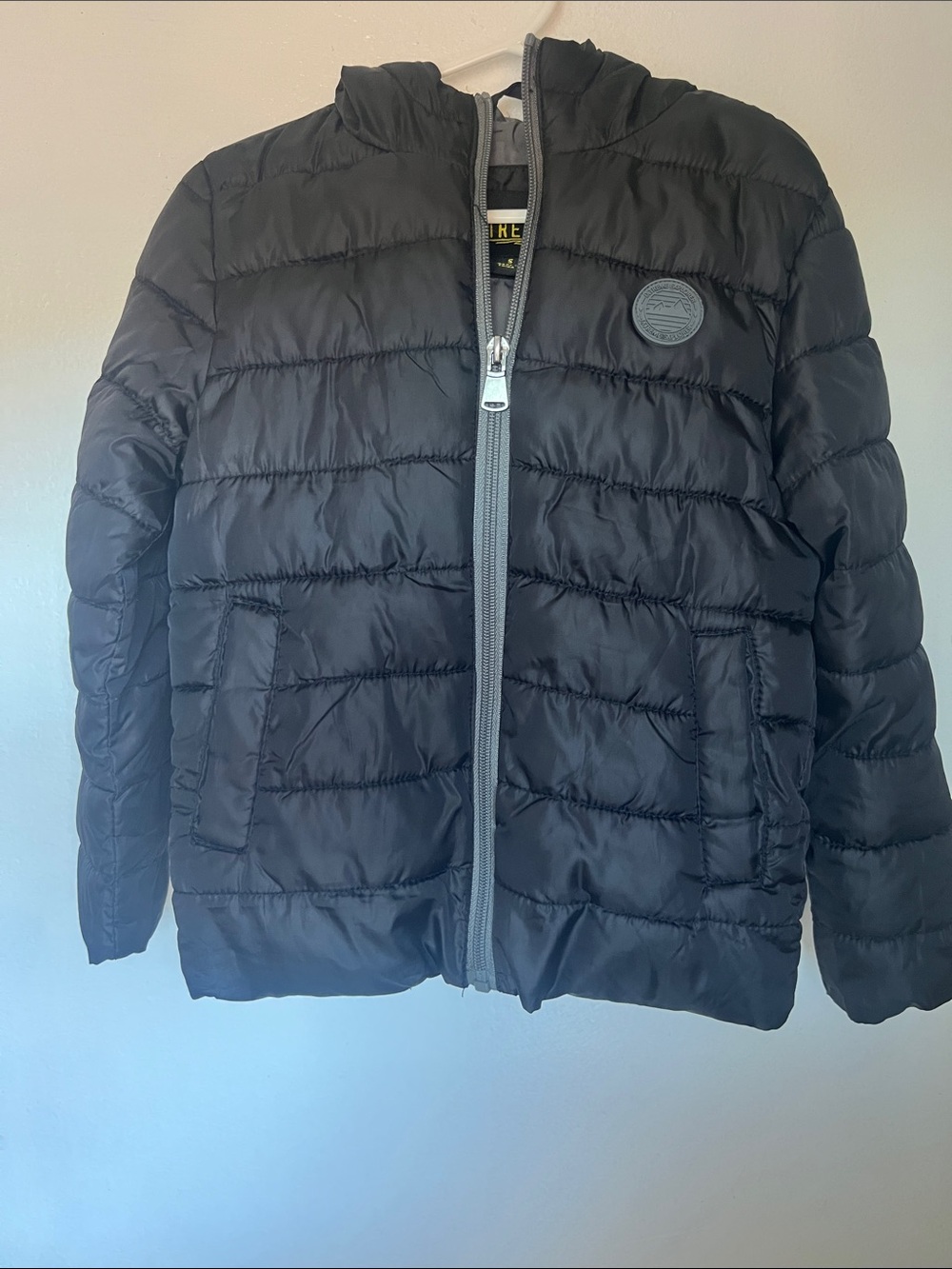 Boys black puffer jacket